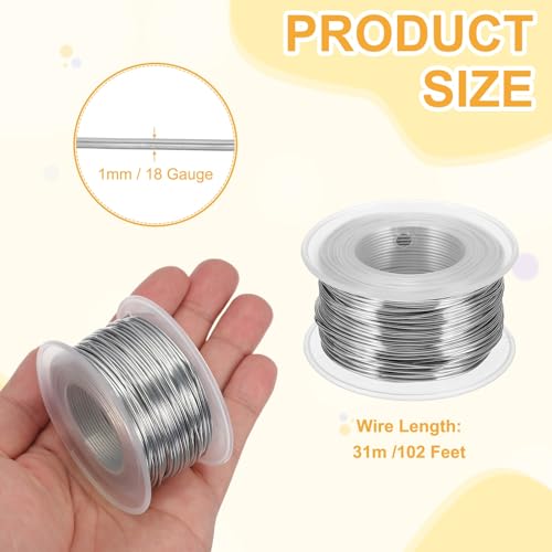 18 Gauge 1mm Anodized Aluminum Wire for Jewelry Craft Making