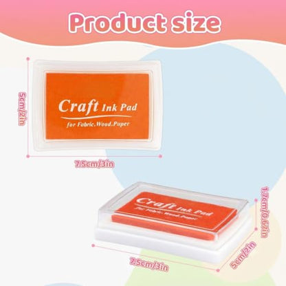 8 Color Washable Stamp Pads for Kids