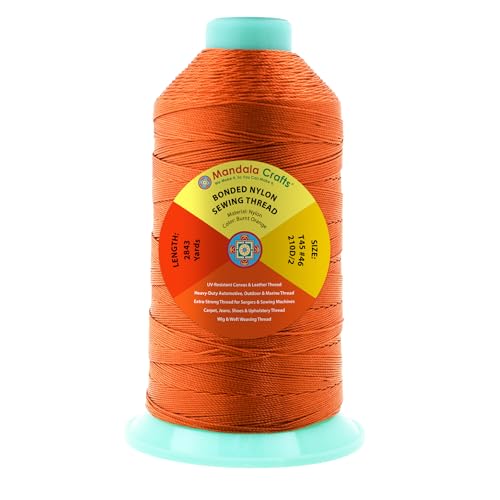 Size 46 210D T45 Burnt Orange Bonded Nylon Thread