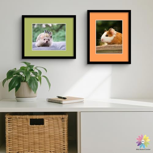 Mat Board Center 50 Pack 11x14 Picture Mat for 8x10 Photo Mixed Color