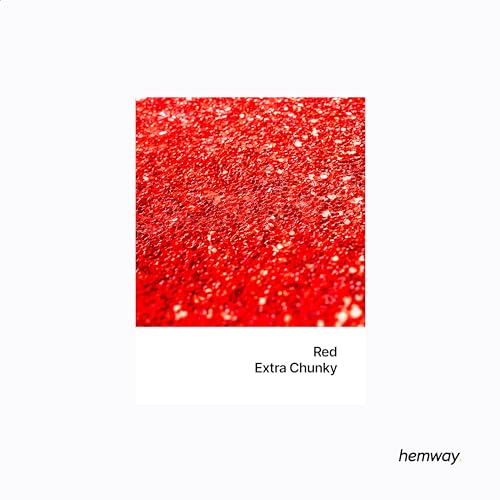 Resin Glitter Red 100g Extra Chunky Polyurethane & Epoxy Glitter (3.5 Ounce)