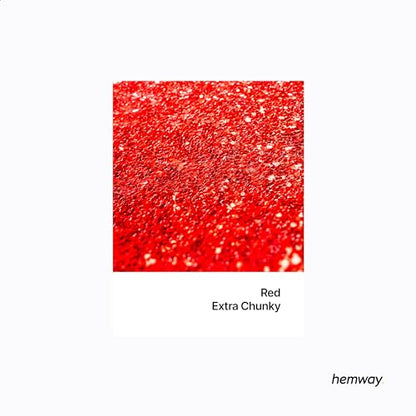 Resin Glitter Red 100g Extra Chunky Polyurethane & Epoxy Glitter (3.5 Ounce)