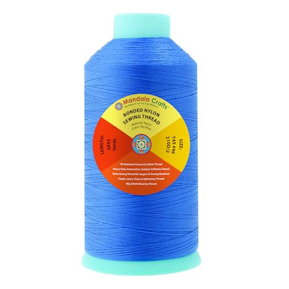 Size 46 210D T45 Sky Blue Bonded Nylon Thread