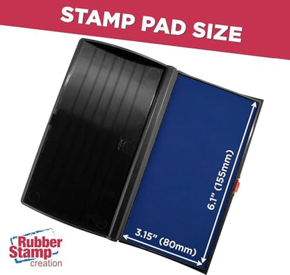 Large Premium Blue Ink Stamp Pad