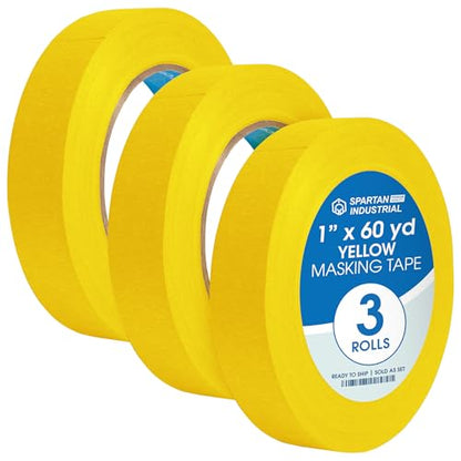 1" X 60 yd Yellow Masking Tape (3 Count)