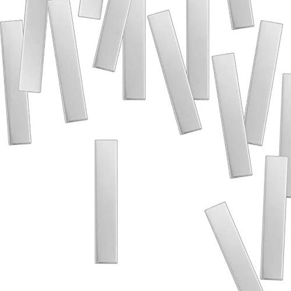 Premium Metal Stamping Rectangle Blanks for Metal Stamping and Jewelry Making (24 Count)