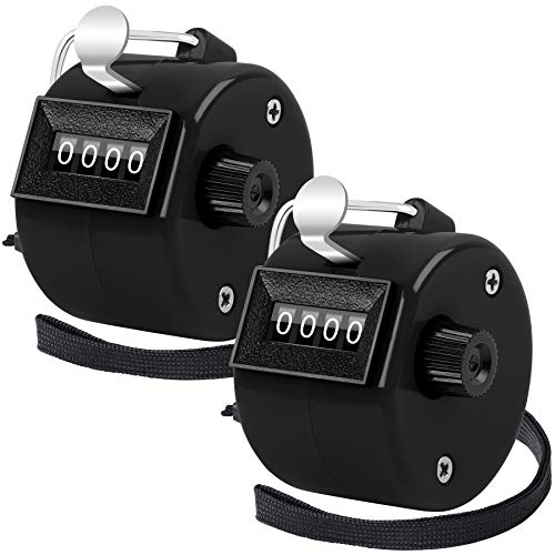 2 Pack Tally Counter Clicker 4 Digit Number for School Event