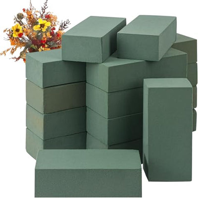 16 PCS Green Floral Foam Blocks