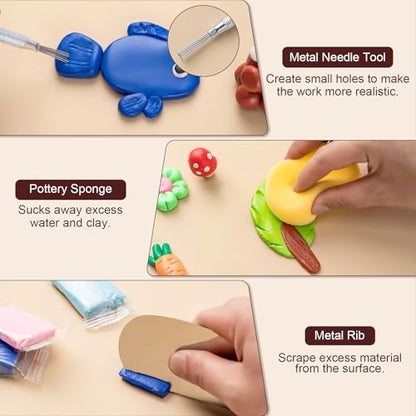 27 Pcs Polymer Clay Sculpting Tools Kit for Adults