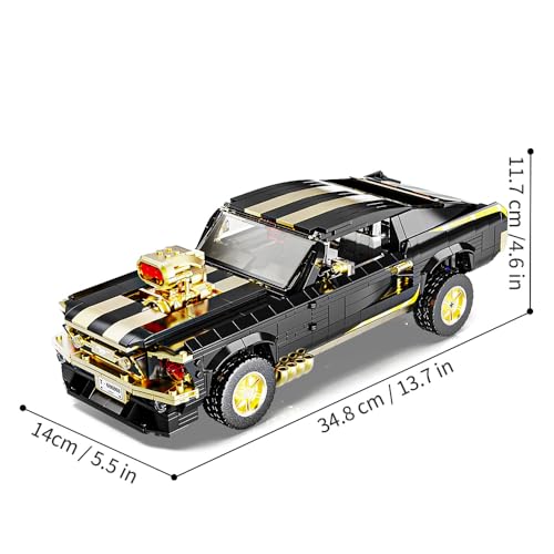 1 10 MOC Sports GTRS Car Building Blocks Toys Boys or Adults Kits