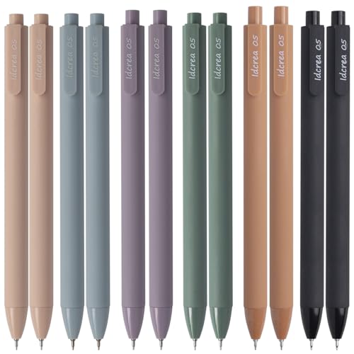 ldcrea Gel Pens 0.5 Fine Tip (12 Count)