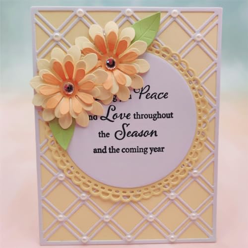 Cutting Dies Metal Stencils Scrapbooking Tools Flowers Lace Frame DIY Embossing Template for Paper Card Making Album Arts Crafts Supplies