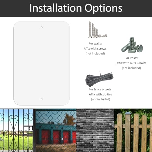 Blank Aluminum Signs 10 (10 Count)
