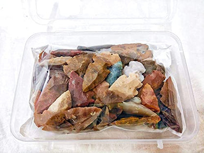 50 PC Lot Flint Arrowhead OH Collection Project Spear DIY Points arrowheads (50 Count)