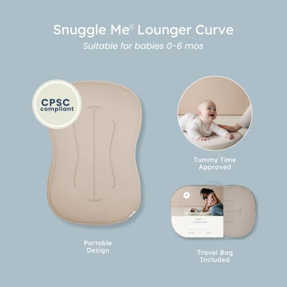Organic Newborn Baby Infant Lounger Pillow & Travel Bag