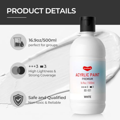 White Acrylic Paint (16.9 Fl Oz)