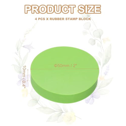 4Pcs 2" Rubber Carving Blocks (4 Count)
