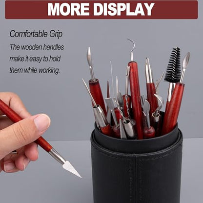 22 Piece Clay Sculpting Tools Set Perfect for Polymer Air Dry Modeling Clay Beginners & Professionals Ideal for DIY Pottery & Ceramics Tools for Clay Sculpey Sculpting & Crafting