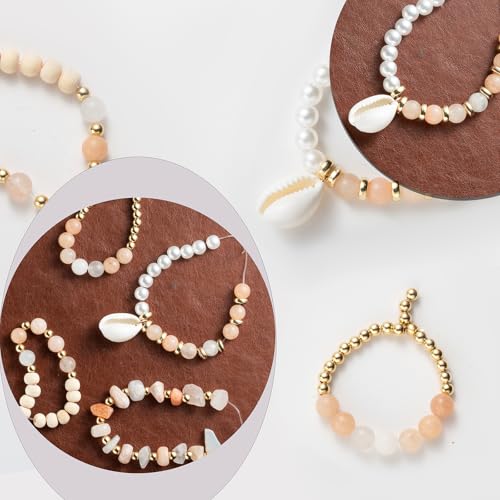 Jewelry Making Supplies Kit Natural Stone Beads for Irregular Natural Stone with for DIY Craft Bracelet Necklace Earrings for Adults