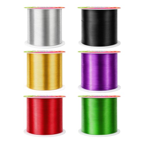 22 GA Silver Black Red Assorted Anodized Aluminum Craft Wire (450 Foot)