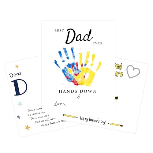 Pack 3 Fathers Day Crafts for Kids Handprint Gift