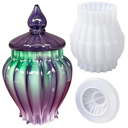 Jar Resin Mold with Lid