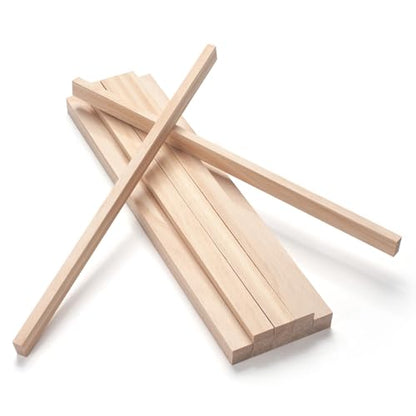 Wood Strips Slats Wooden Sticks for Crafts 3 (15 Count)