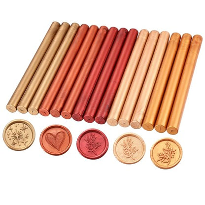 15Pcs Glue Gun Sealing Wax Sticks for Wax Seal Stamp (15 Count)