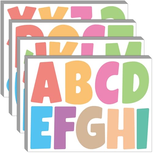 Letter Stickers 351 Pieces 4 Inch Bulletin Board Letters Alphabet Cutout Letter for Bulletin Board Display Home Classroom School Decor