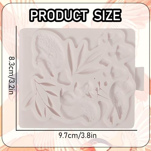 1Pcs Cute Hedgehog Squirrel Silicone Mold