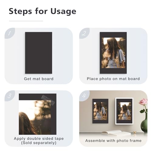 50 Pack 11x17 Uncut Photo Mat Matboards