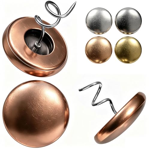 Copper Wrapped Twist Pins for Bed Skirt & Sofa Covers (16 Count)