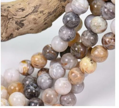 180pcs Adabele Natural Bamboo Leaf Agate Gemstone 4mm (186 Count)