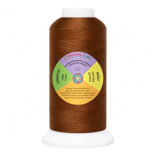 Bourbon Brown Tex 70 Upholstery Polyester Heavy Duty Thread