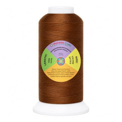 Bourbon Brown Tex 70 Upholstery Polyester Heavy Duty Thread