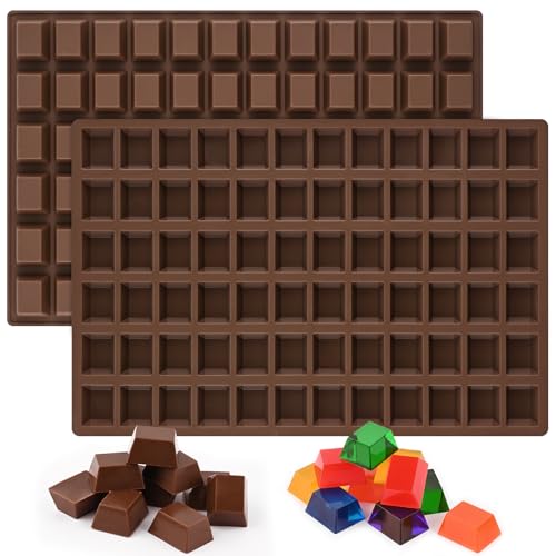2 Pack Square Chocolate Molds (144 Cavities)