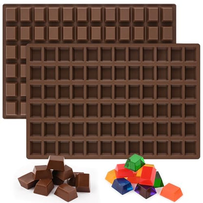 2 Pack Square Chocolate Molds (144 Cavities)