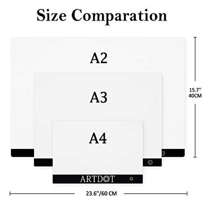 A2 LED Light Pad for Diamond Painting USB Powered Light Board Kit