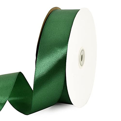 100 Yard Dark Green Satin Ribbon 1 (300 Foot)