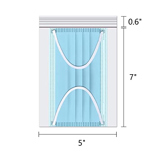 Clear Resealable Zipper Poly Bags 300pcs 5" x 7" Self Lock Plastic Bag Reclosable Clear Plastic Zip Bags 2 Mil A6 Cards Envelopes Storage Packaging Crafts Candy
