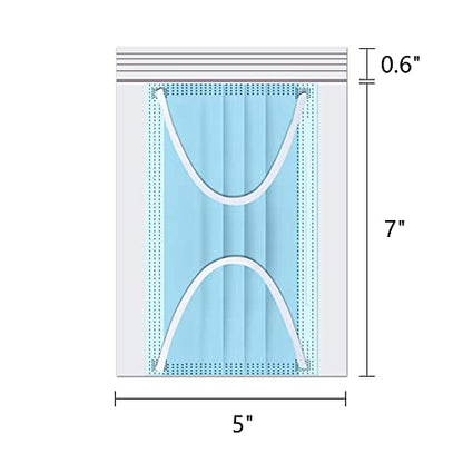 Clear Resealable Zipper Poly Bags 300pcs 5" x 7" Self Lock Plastic Bag Reclosable Clear Plastic Zip Bags 2 Mil A6 Cards Envelopes Storage Packaging Crafts Candy