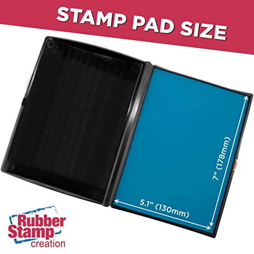 Large Premium Light Blue Ink Stamp Pad
