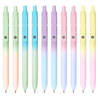 Gel Pens 10 Pcs Black Ink Pens for Women (10 Count)