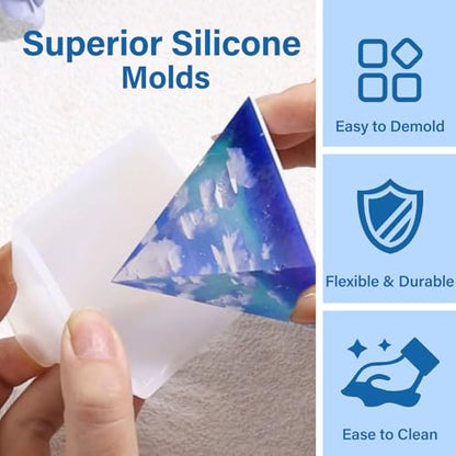16oz Epoxy Resin Kits and Molds Complete Set for Beginners