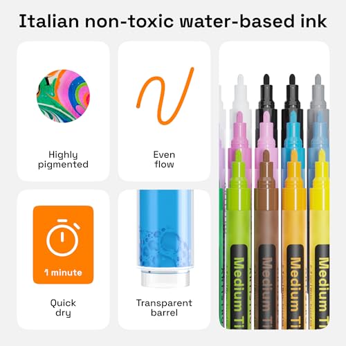 30 Fabric Markers for Clothes and Textiles (30 Count)