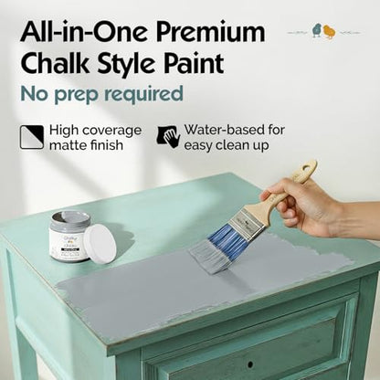 Overcast 8 Fl Oz Chalk Paint for Furniture All in One