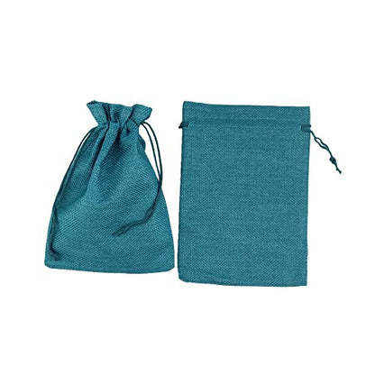 Pack of 25 Burlap Gift Bags with Drawstring Linen Jewelry Pouches Wedding Hessian Jute Bags for Birthday Jewelry and Treat Pouches Party Wedding Favors Gift Art and DIY Craft (25 Count)