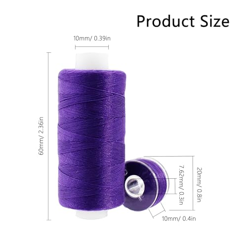 50pcs Sewing Thread Kit 25 Colors 400 Yards