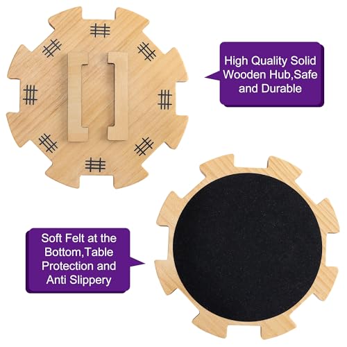 Mexican Train Dominoes Accessories Set with Wooden Hub