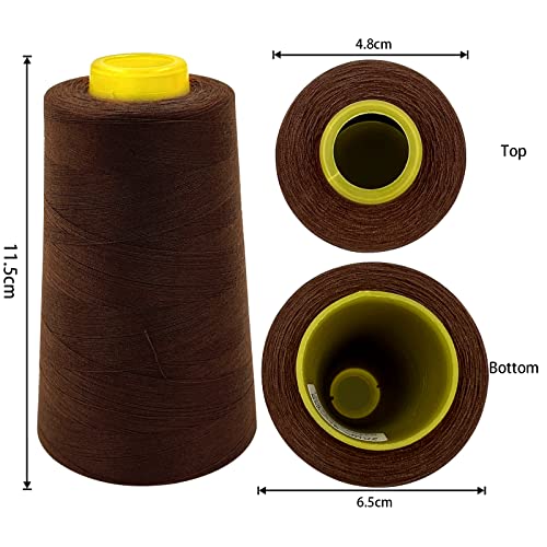 4 Cones of 3000 Yards Each Spool Thread for All Purpose